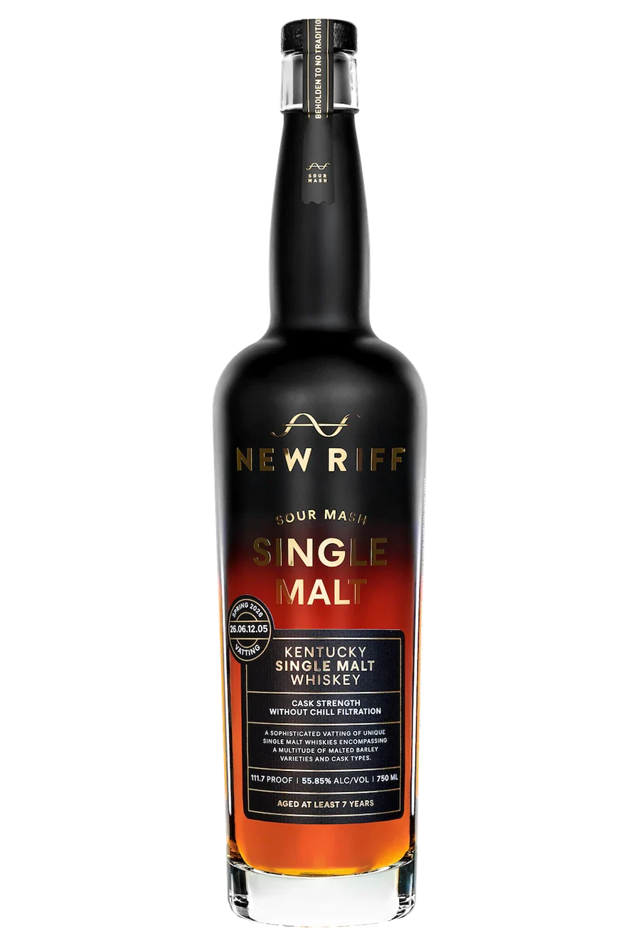 NEW RIFF WHISKEY SINGLE MALT SOUR MASH BARREL PROOF KENTUCKY 750ML LIQ