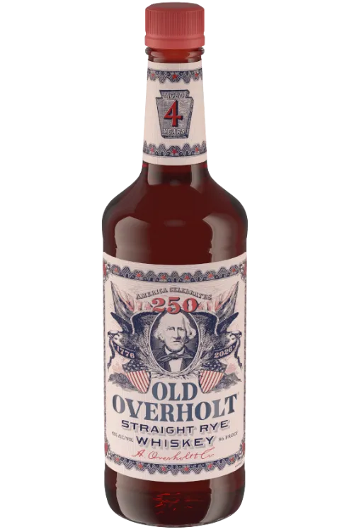 OLD OVERHOLT WHISKEY RYE AMERICA 250TH CELEBERATION 4YR KENTUCKY 750ML