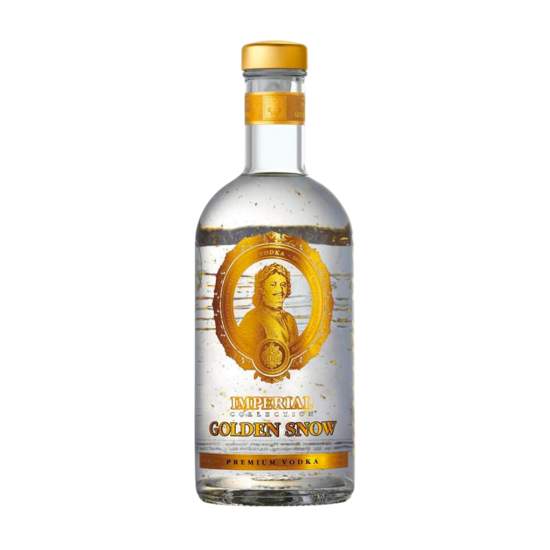 GOLDEN SNOW IMPERIAL COLLECTION VODKA WITH FLAKES RUSSIA 750ML LIQ