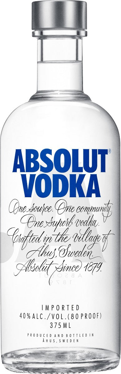ABSOLUT VODKA SWEDEN 375ML - Remedy Liquor