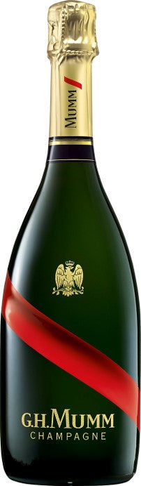 GH MUMM CHAMPAGNE BRUT GRAND CORDON FRANCE W/2 FLUTE 750ML Wine