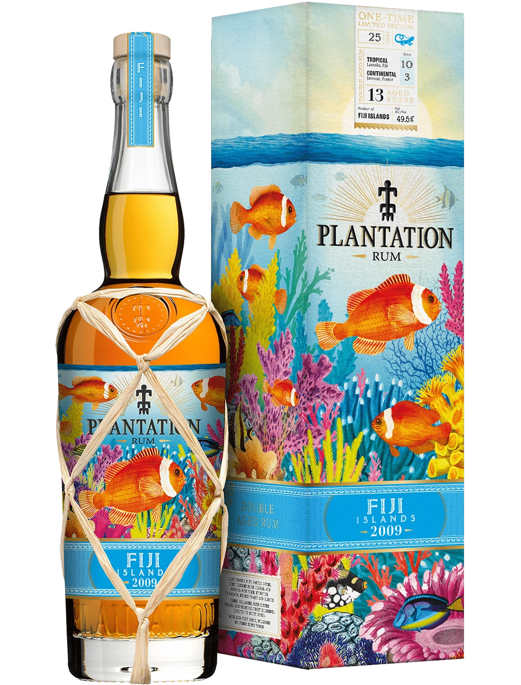 PLANTATION RUM DOUBLE AGED IN TROPICAL & CONTINENTAL FIJI 13YR 750ML LIQ