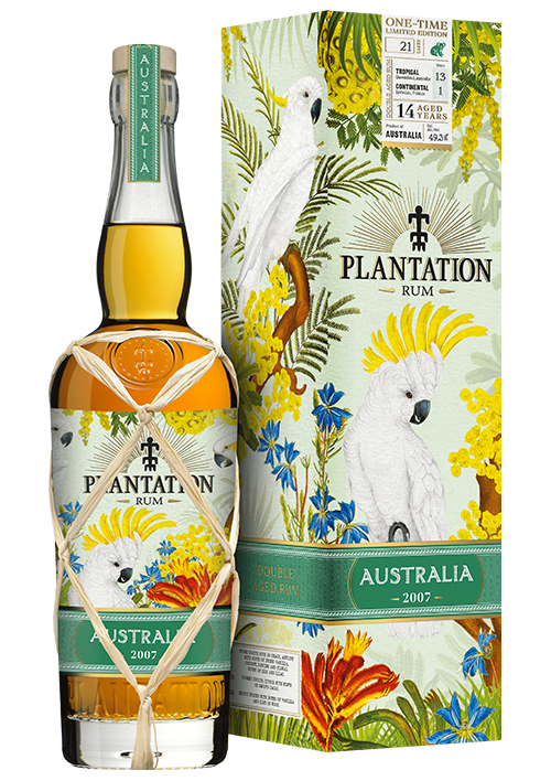 PLANTATION RUM DOUBLE AGED LIMITED 2007 VINTAGE COLLECTION AUSTRAILIA 14YR 750ML Spirits