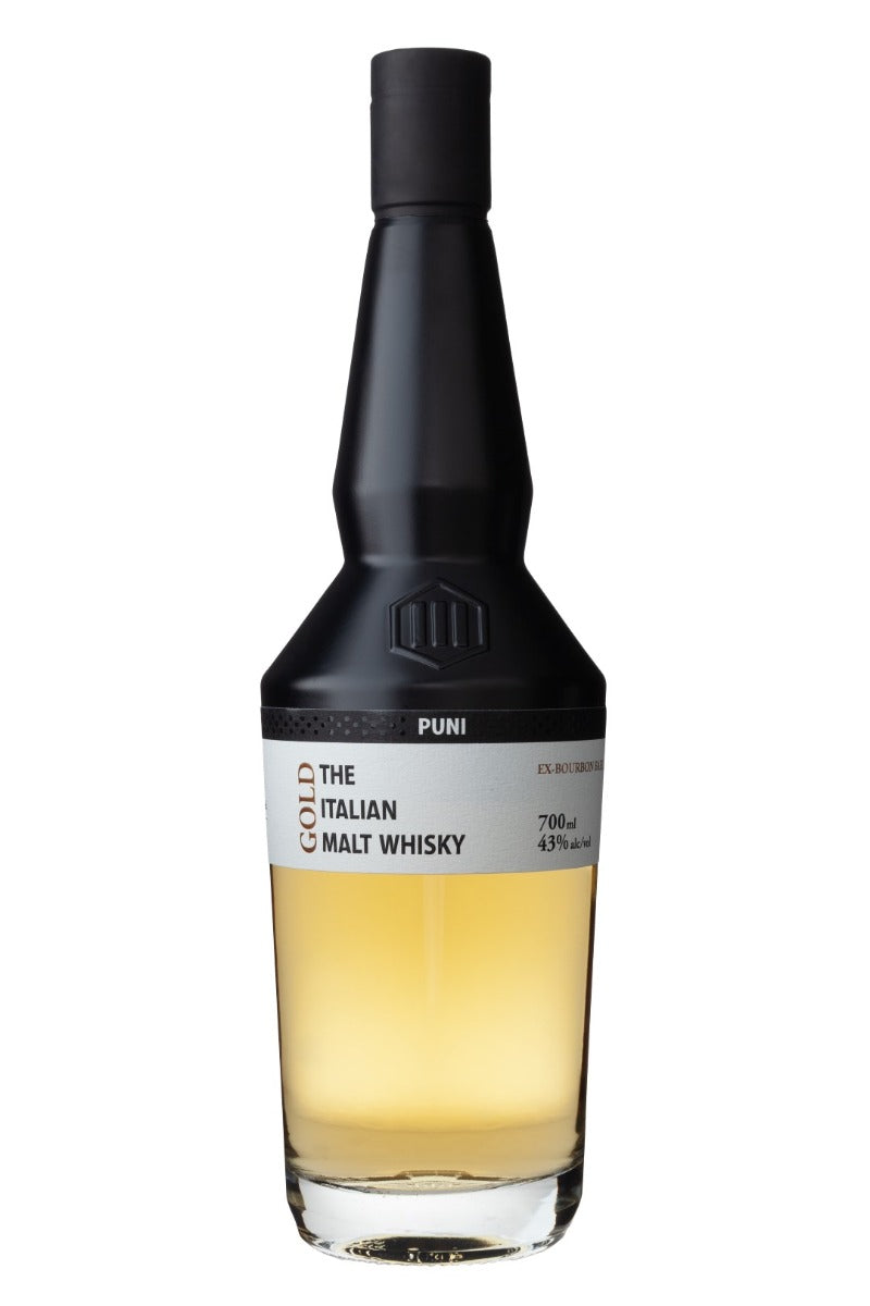 PUNI THE ITALIAN MALT WHISKEY GOLD EX BOURBON CASK ITALY 750ML Spirits