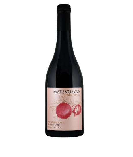 MATEVOSYAN POMEGRANATE WINE SEMI DRY ARMENIA 750ML Wine