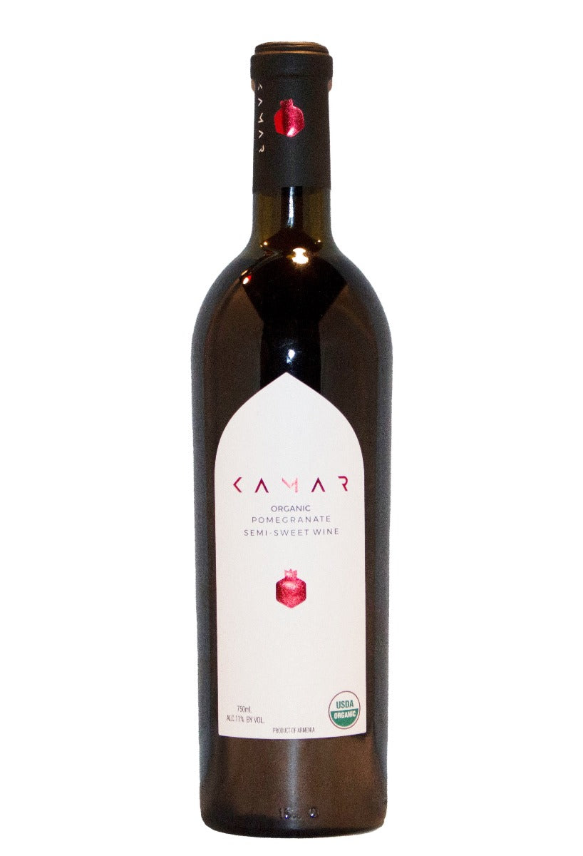 KAMAR POMEGRANATE WINE ORGANIC SEMI SWEET ARMENIA NV 750ML Wine