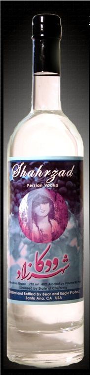 SHAHRZAD VODKA PERSIAN STYLE CALIFORNIA 750ML