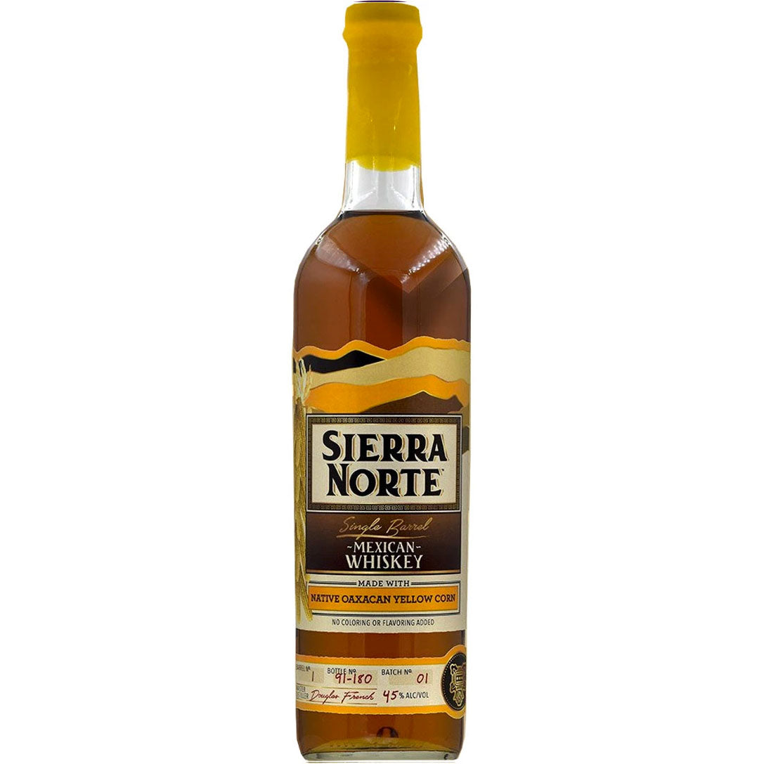 SIERRA NORTE WHISKEY SINGLE BARREL YELLOW CORN MEXICO 90PF 750ML Spirits