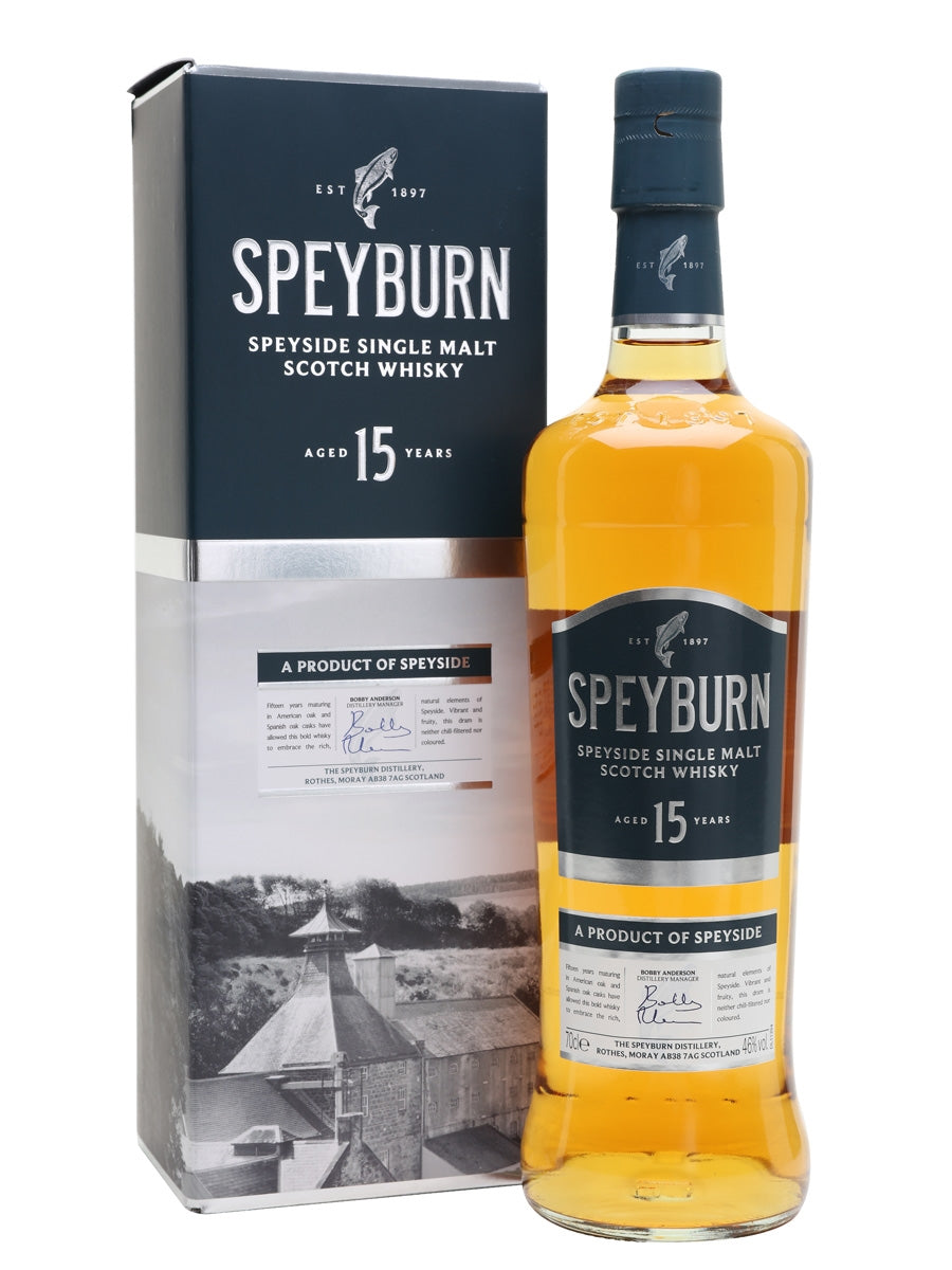 SPEYBURN SCOTCH SINGLE MALT SPEYSIDE 15YR 750ML Spirits