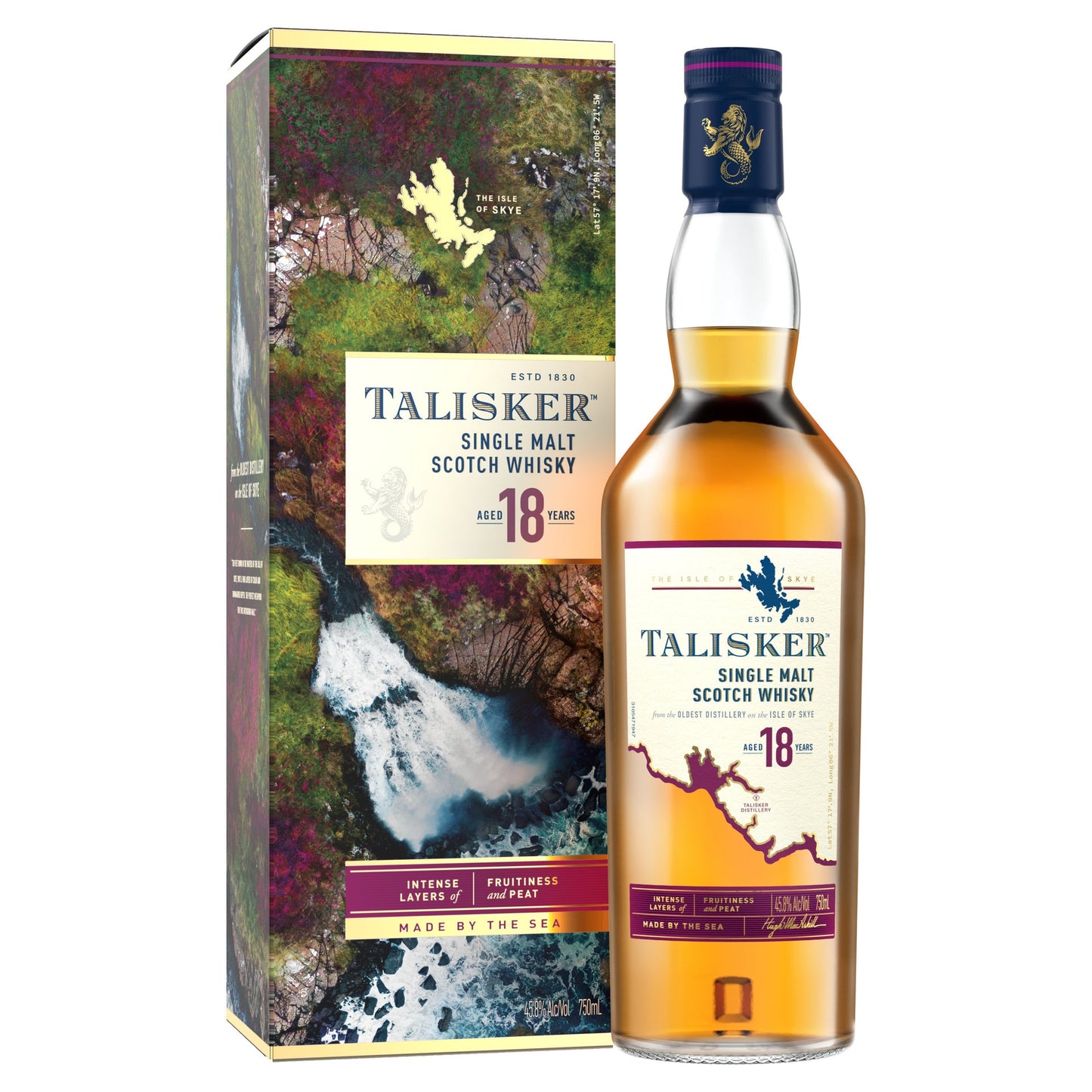 TALISKER SCOTCH SINGLE MALT 18YR 750ML Spirits