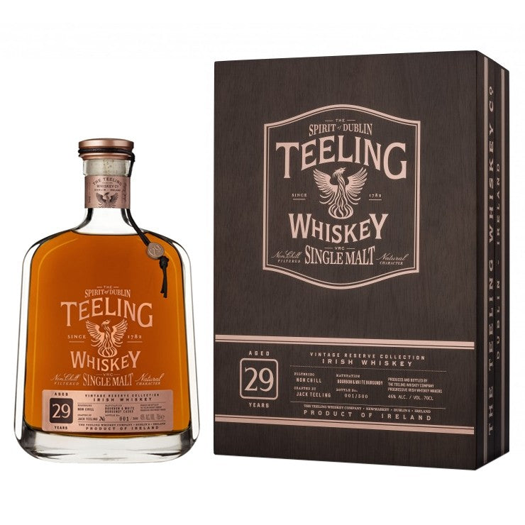 TEELING WHISKEY SINGLE MALT IRISH VINTAGE RESERVE 29YR 750ML Spirits
