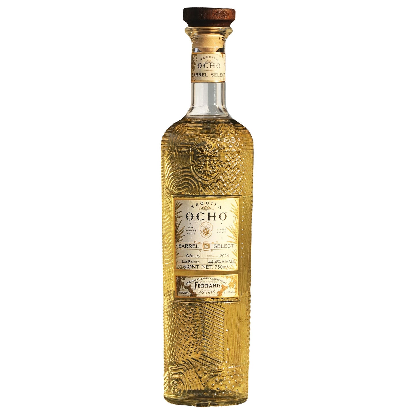 TEQUILA OCHO TEQUILA ANEJO LIMITED BARREL SELECT AGED IN FERRAND COGNAC CASKS 750ML