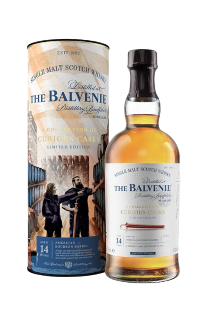 BALVENIE SCOTCH SINGLE MALT AMERICAN BOURBON BARREL A COLLECTION OF CURIOUS CASKS LIMITED EDITION 14YR 750ML LIQ