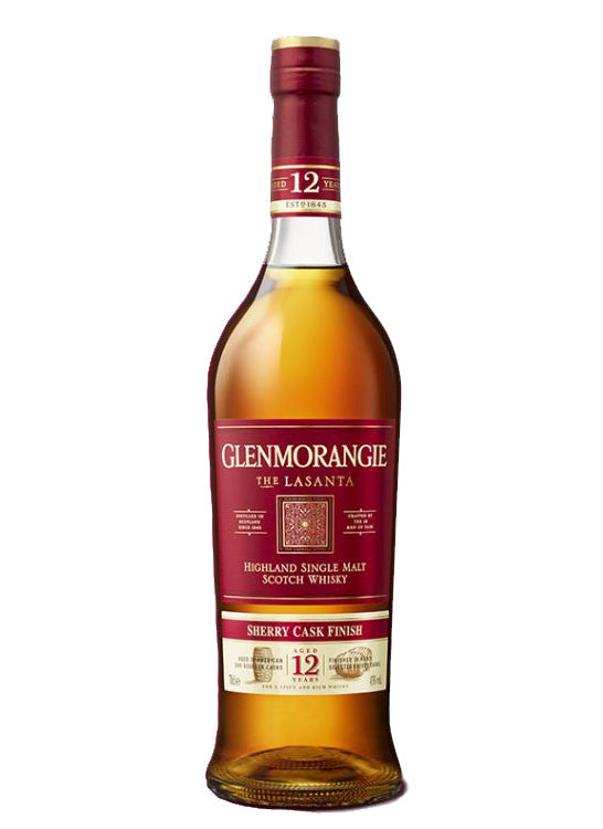 GLENMORANGIE SCOTCH SINGLE MALT LASANTA SHERRY CASK FINISHED 86PF 12YR 750ML Spirits