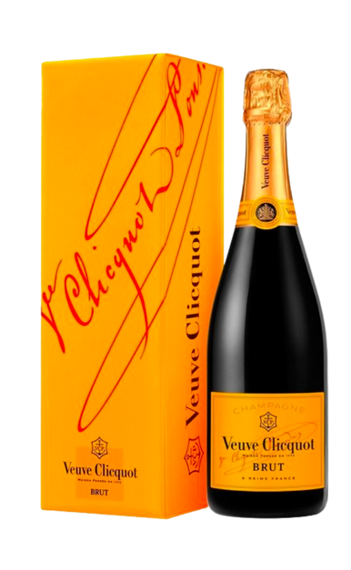 VEUVE CLICQUOT CHAMPAGNE BRUT YELLOW LABEL W/BOX 750ML Wine