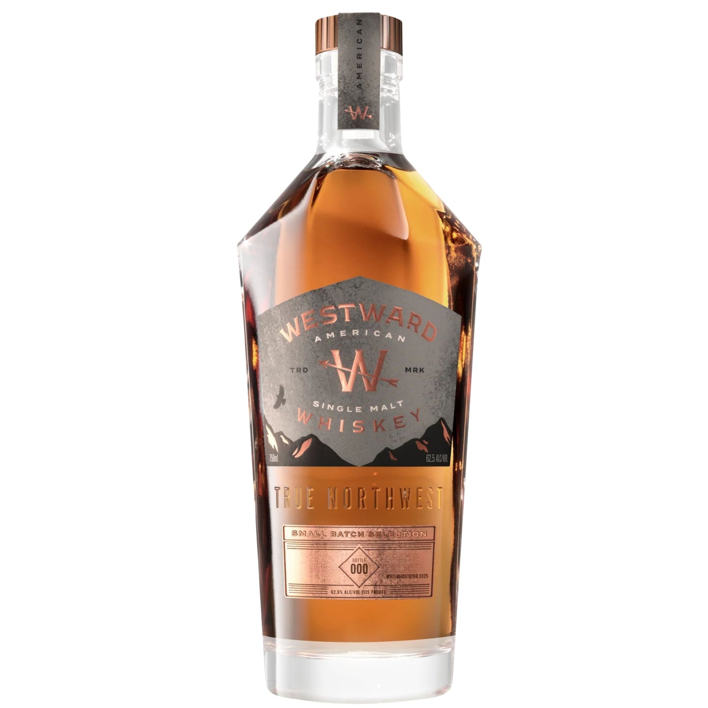 WESTWARD WHISKEY SINGLE MALT AMERICAN HAZMAT 9YR OREGON 140.55PF 750ML LIQ