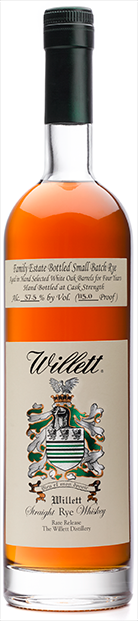 WILLETT FAMILY ESTATE STRAIGHT RYE WHISKEY CASK STRENGTH KENTUCKY 4YR 750ML Spirits