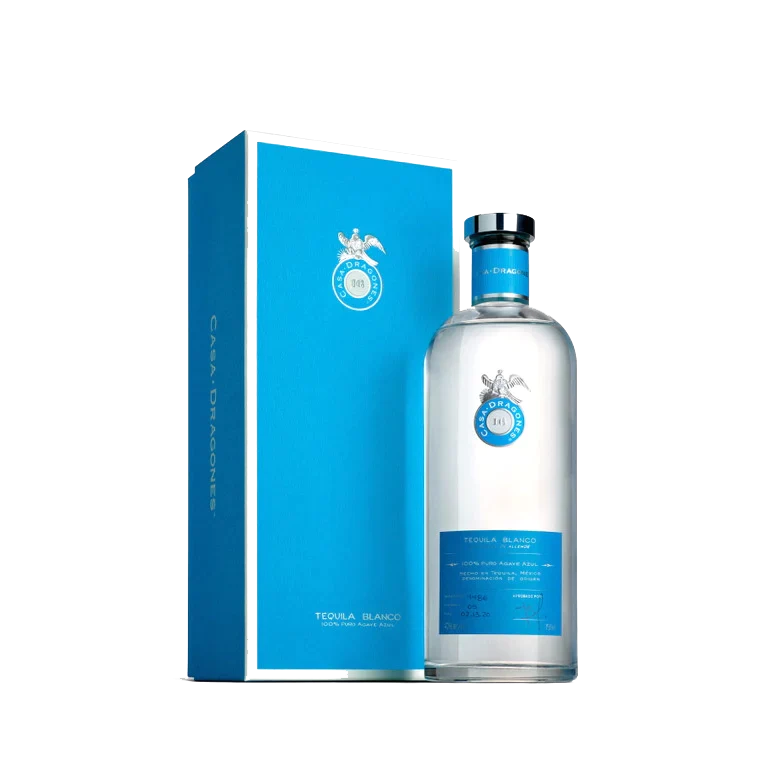 CASA DRAGONES TEQUILA BLANCO W/ GLITTER DESIGN 750ML