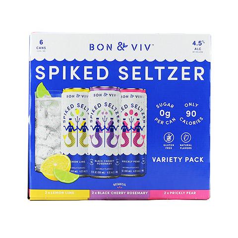 BON & VIV SPIKED SELTZER VARIETY PACK 6X12OZ CAN