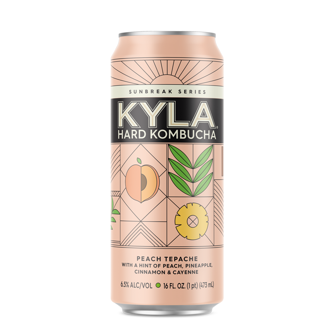 KYLA HARD KOMBUCHA PEACH TEPACHE FLAVOR 16OZ CAN