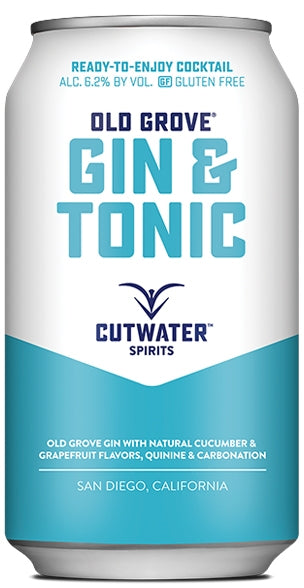 CUTWATER GIN & TONIC 4X12OZ CANS