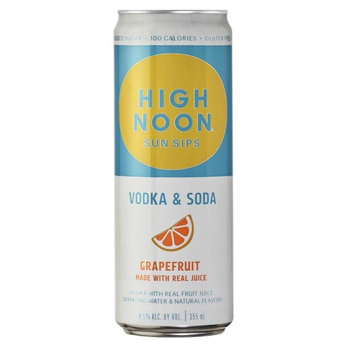 HIGH NOON SUN SIPS VODKA & SODA GRAPEFRUIT 355 ML CAN