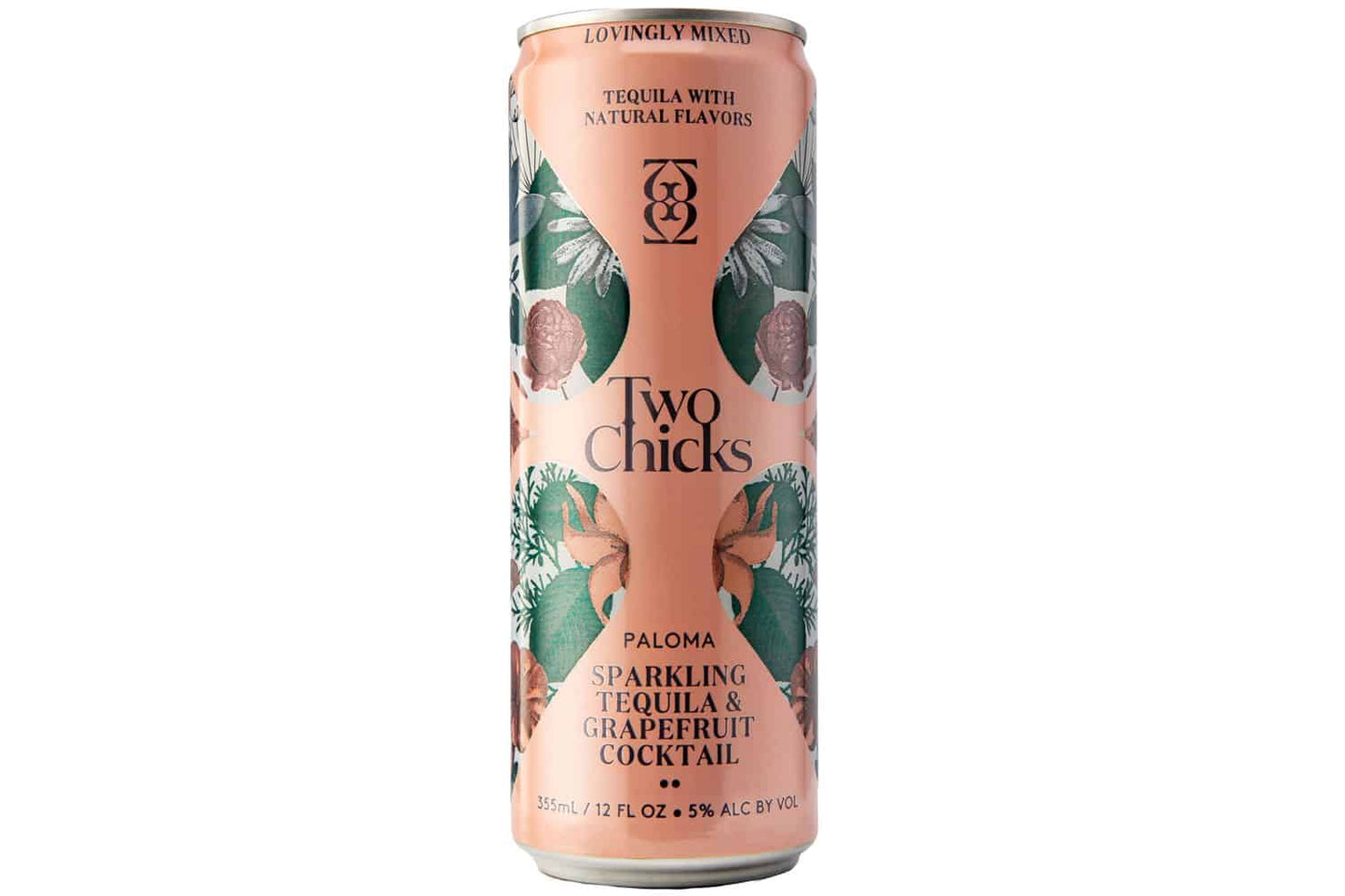 TWO CHICKS PALOMA TEQUILA GRAPEFRUIT COCKTAIL SPARKLING 4X12OZ CANS