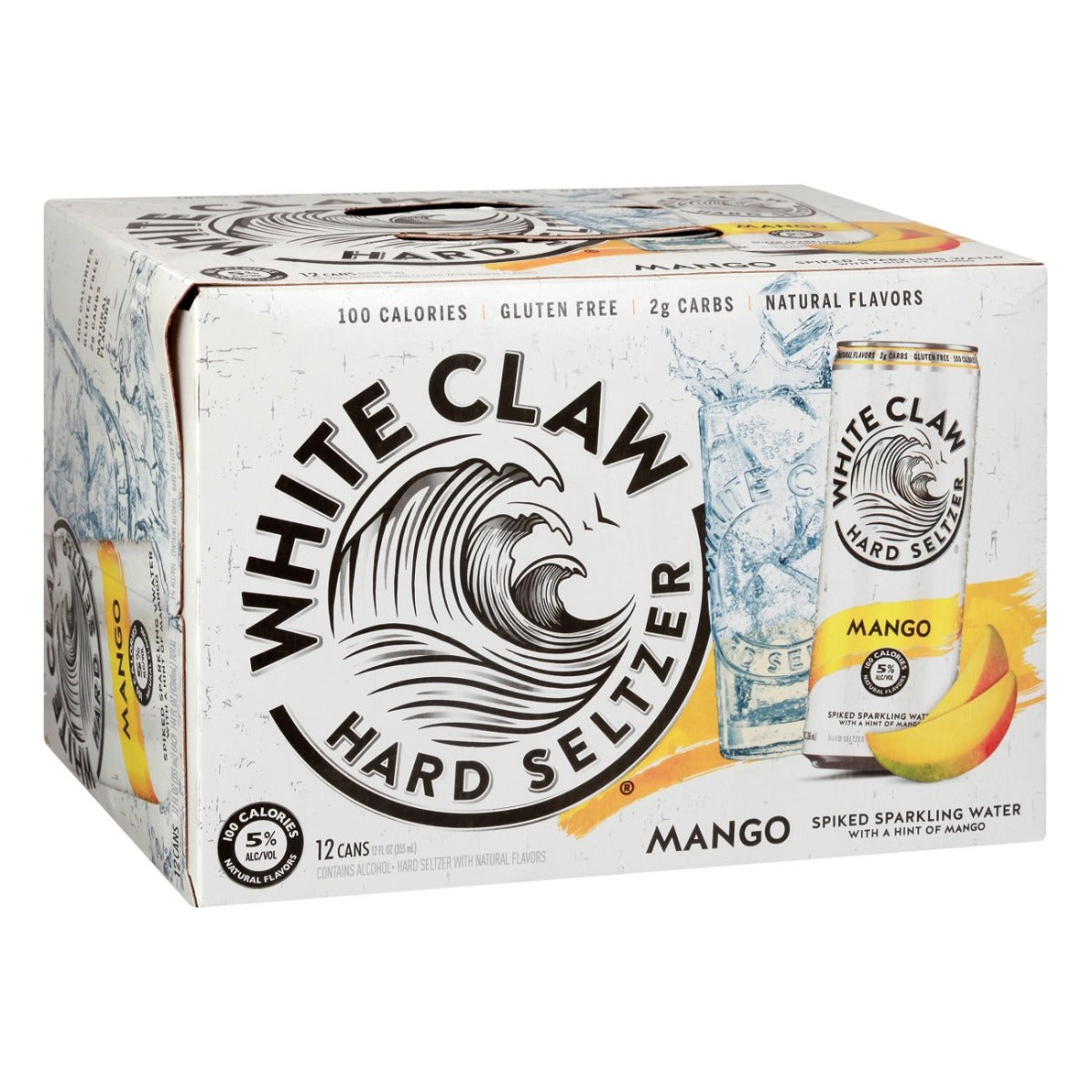 WHITE CLAW HARD SELTZER MANGO 6X12OZ CAN