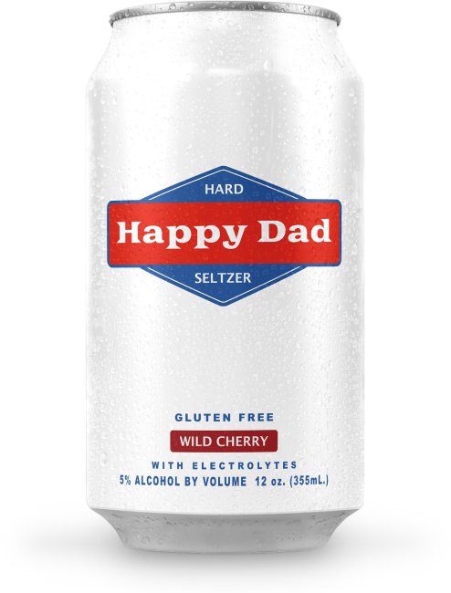 HAPPY DAD SELTZER WILD CHERRY 12OZ