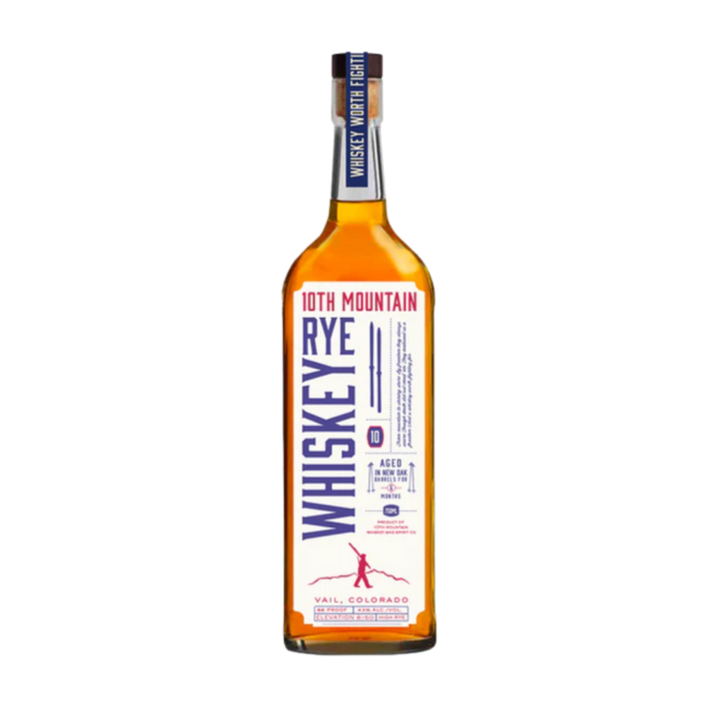 10TH MOUNTAIN WHISKEY HIGH RYE COLORADO 750ML