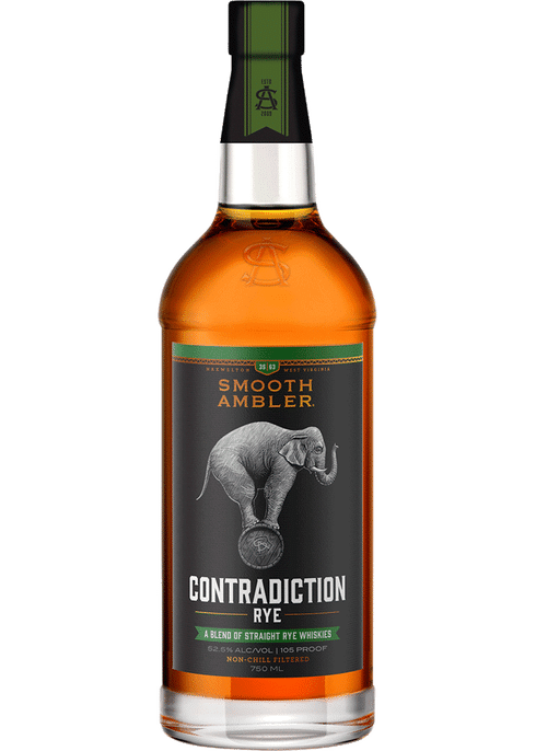 SMOOTH AMBLER BOURBON RYE CONTRADICTION WEST VIRGINIA 92PF 750ML