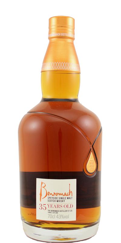 BENROMACH SCOTCH SINGLE MALT SPEYSIDE 35YR 750ML LIQ
