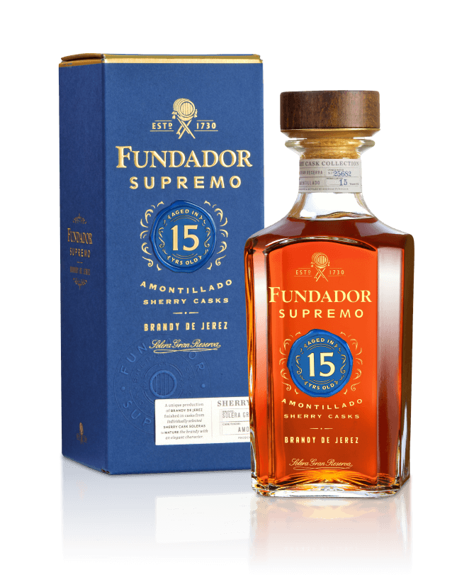 FUNDADOR SUPREMO BRANDY IN SHERRY CASK SPAIN 15YR 1LI