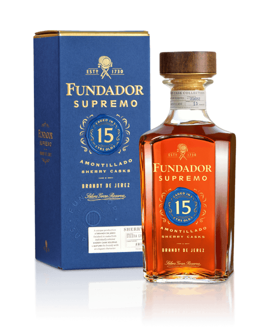 FUNDADOR SUPREMO BRANDY IN SHERRY CASK SPAIN 15YR 1LI