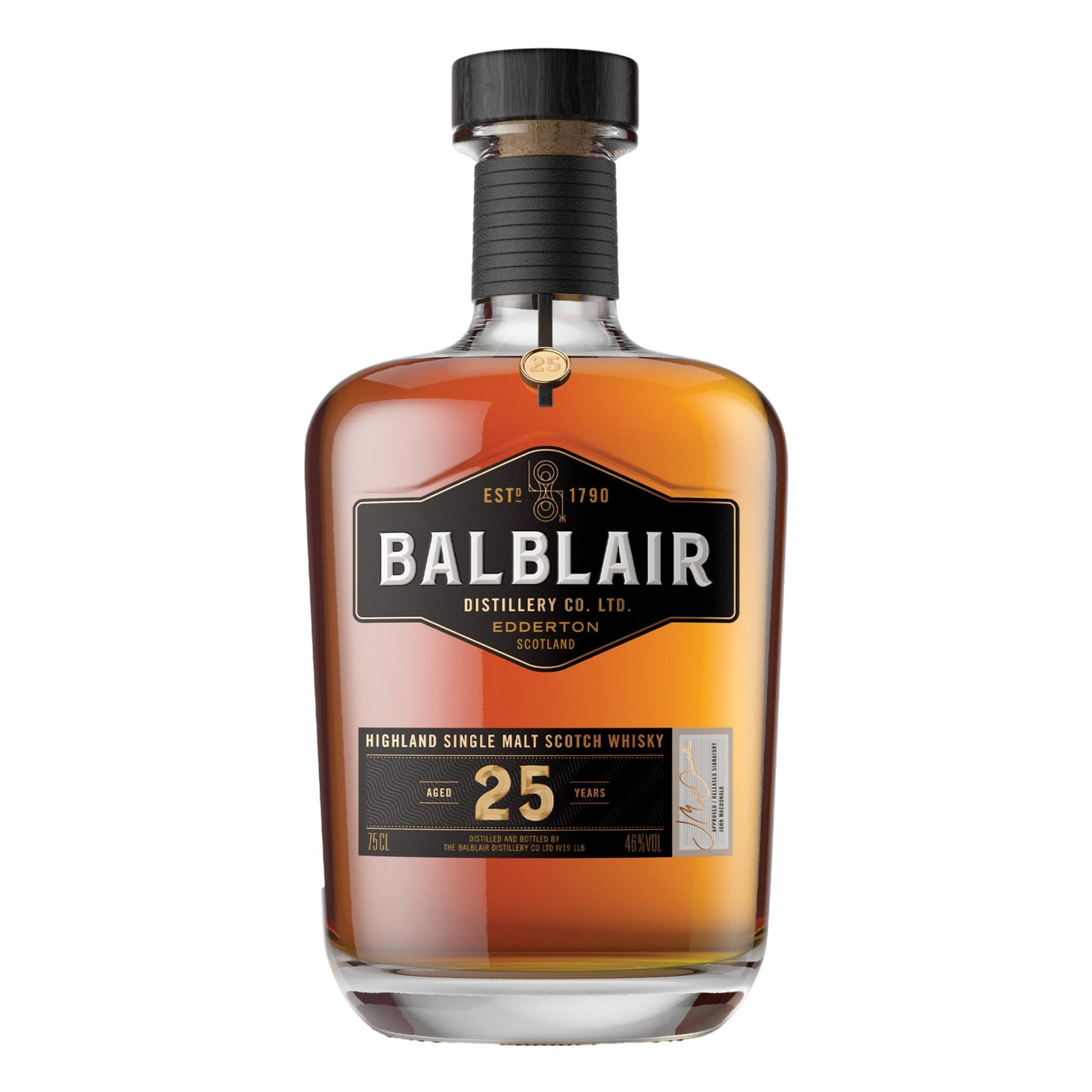 BALBLAIR SCOTCH SINGLE MALT HIGHLAND 25YR 750ML Spirits