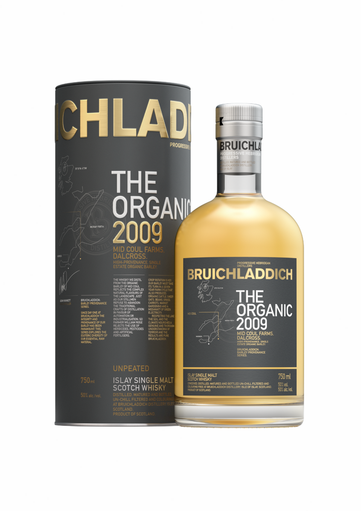 BRUICHLADDICH SCOTCH SINGLE MALT THE ORGANIC 2011 ISLAY 100PF 750ML