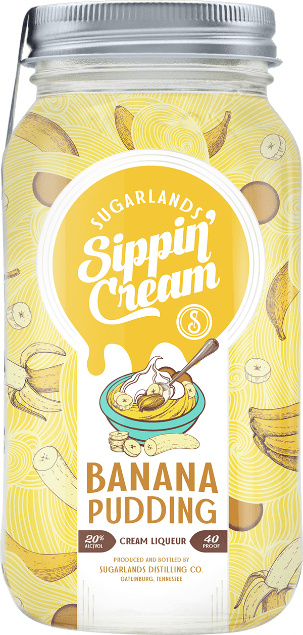 SUGARLANDS LIQUEUR SIPPING CREAM BANANA PUDDING TENNESSEE 750ML LIQ
