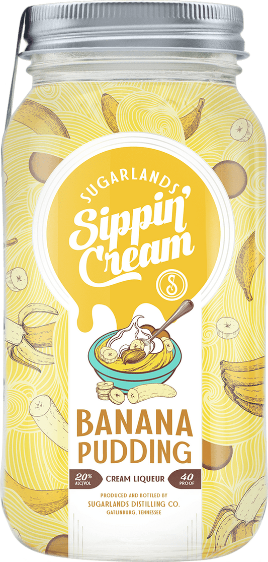 SUGARLANDS LIQUEUR SIPPING CREAM BANANA PUDDING TENNESSEE 750ML LIQ