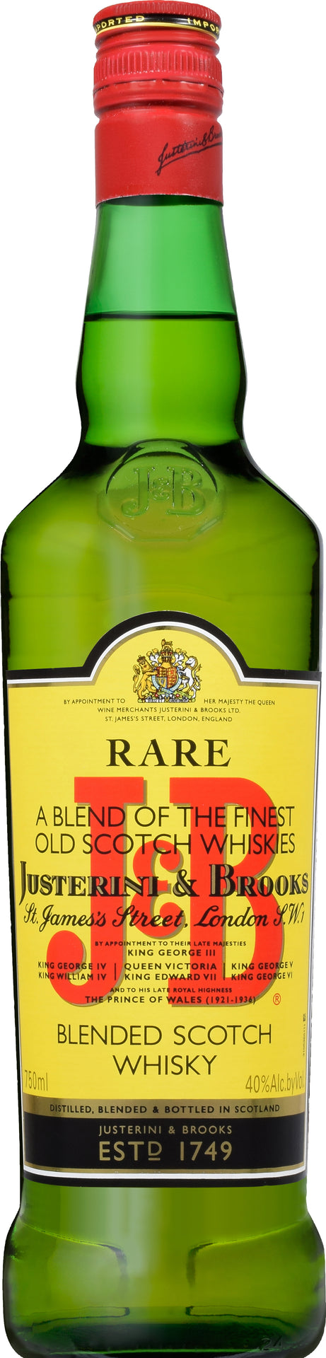 J&B SCOTCH BLENDED 750ML Spirits