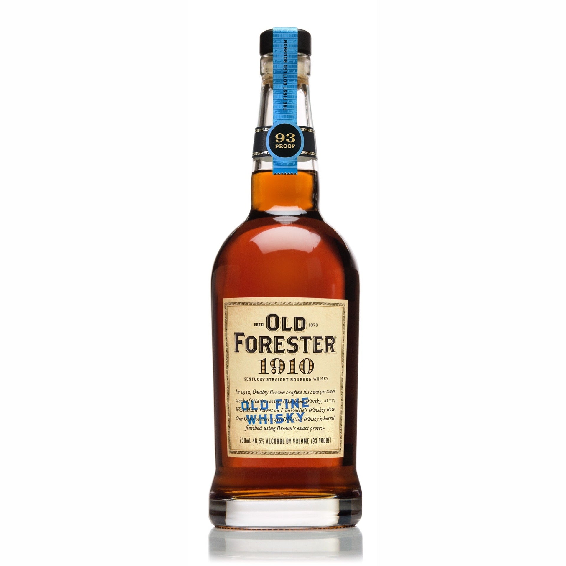 OLD FORESTER 1910 BOURBON OLD FINE WHISKEY KENTUCKY 93PF 750ML Spirits