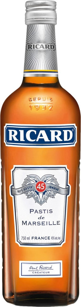 RICARD ANIS PASTIS DE MARSEILLE FRANCE 750ML