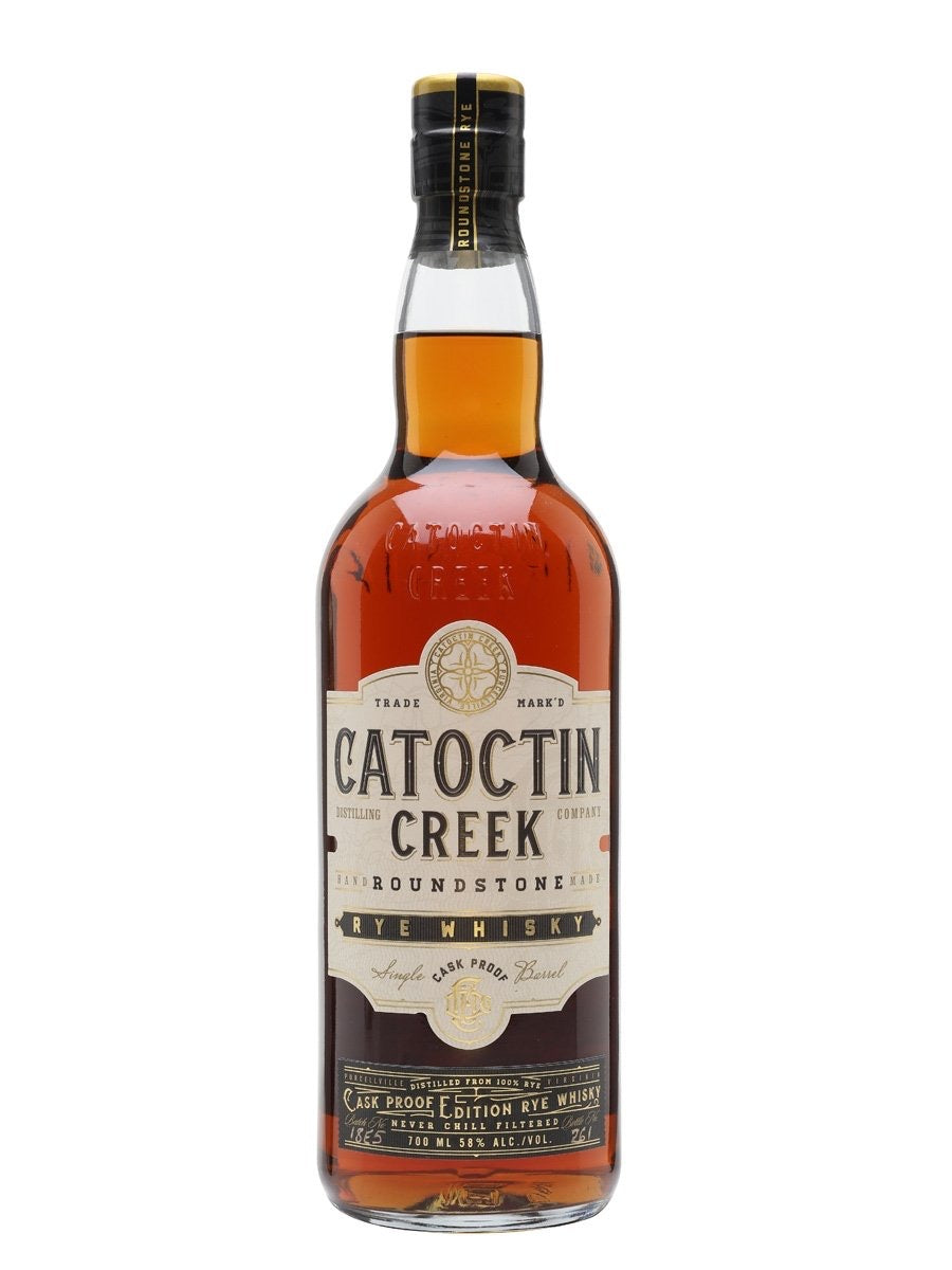 CATOCTIN CREEK ROUNDSTONE WHISKEY RYE CASK PROOF VIRGINIA 750ML