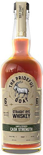 THE PRIDEFUL GOAT WHISKEY STRAIGHT RYE INDIANA 6YR 750ML