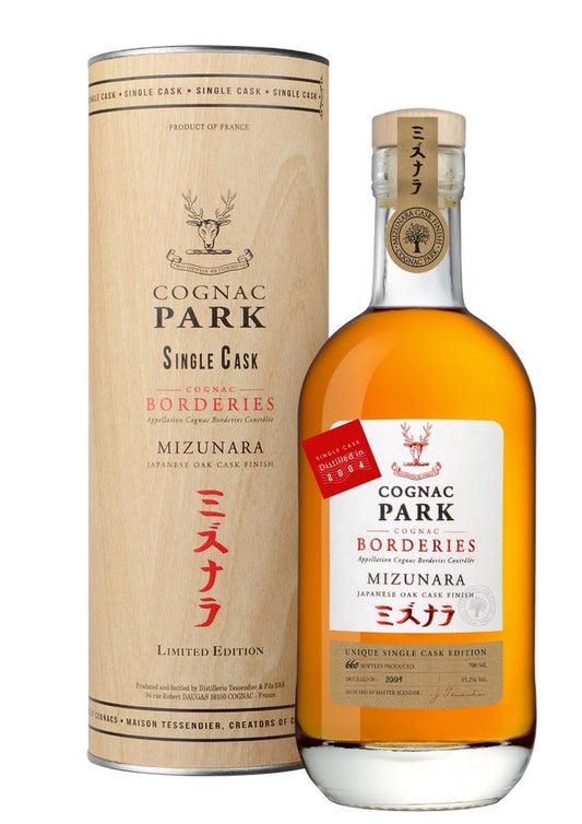 PARK COGNAC BORDERIES SINGLE CASK MIZUNARA OAK CASK LIMITED EDITION FRANCE 750ML - Remedy Liquor