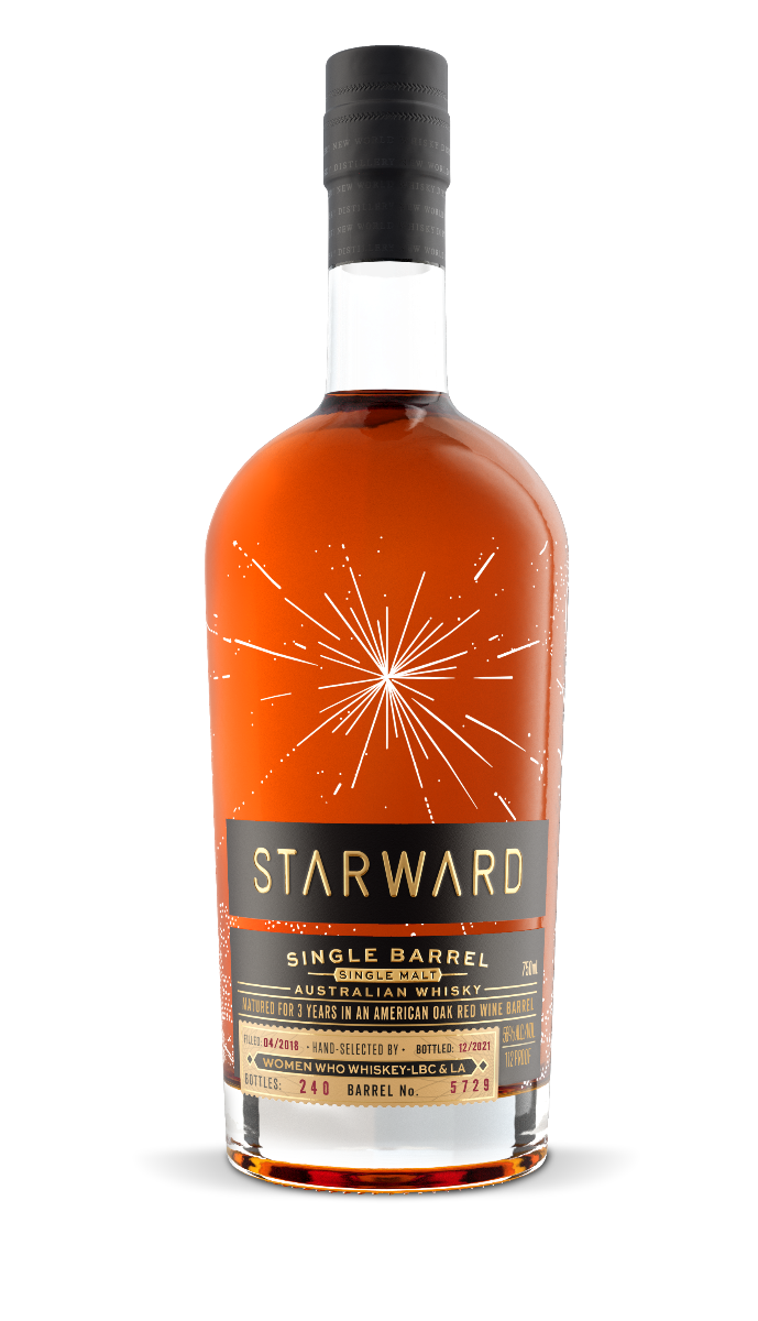 STARWARD WHISKY SINGLE MALT WOMEN WHO WHISKEY SINGLE BARREL SELECTED AUSTRALIA 112PF 750ML