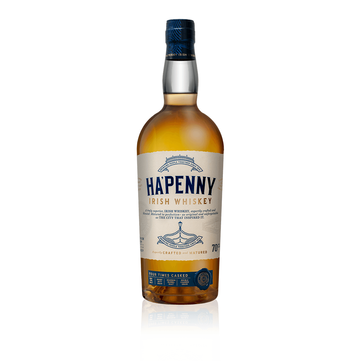 HAPENNY WHISKEY NON CHILL FILTERED IRISH 750ML Spirits