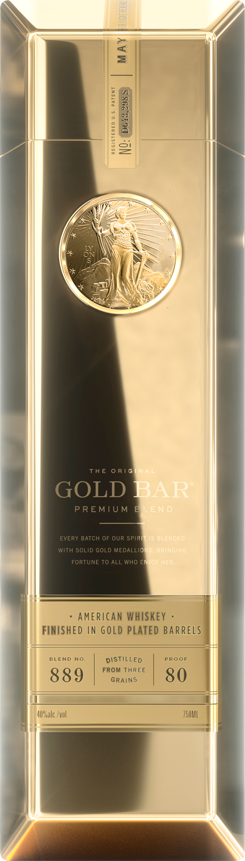 GOLD BAR WHISKEY PREMIUM BARREL CALIFORNIA 750ML - Remedy Liquor