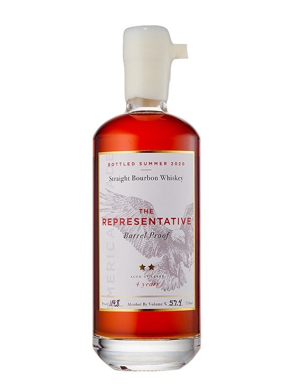 THE REPRESENTATIVE BOURBON BARREL PROOF KENTUCKY 4YR 750ML