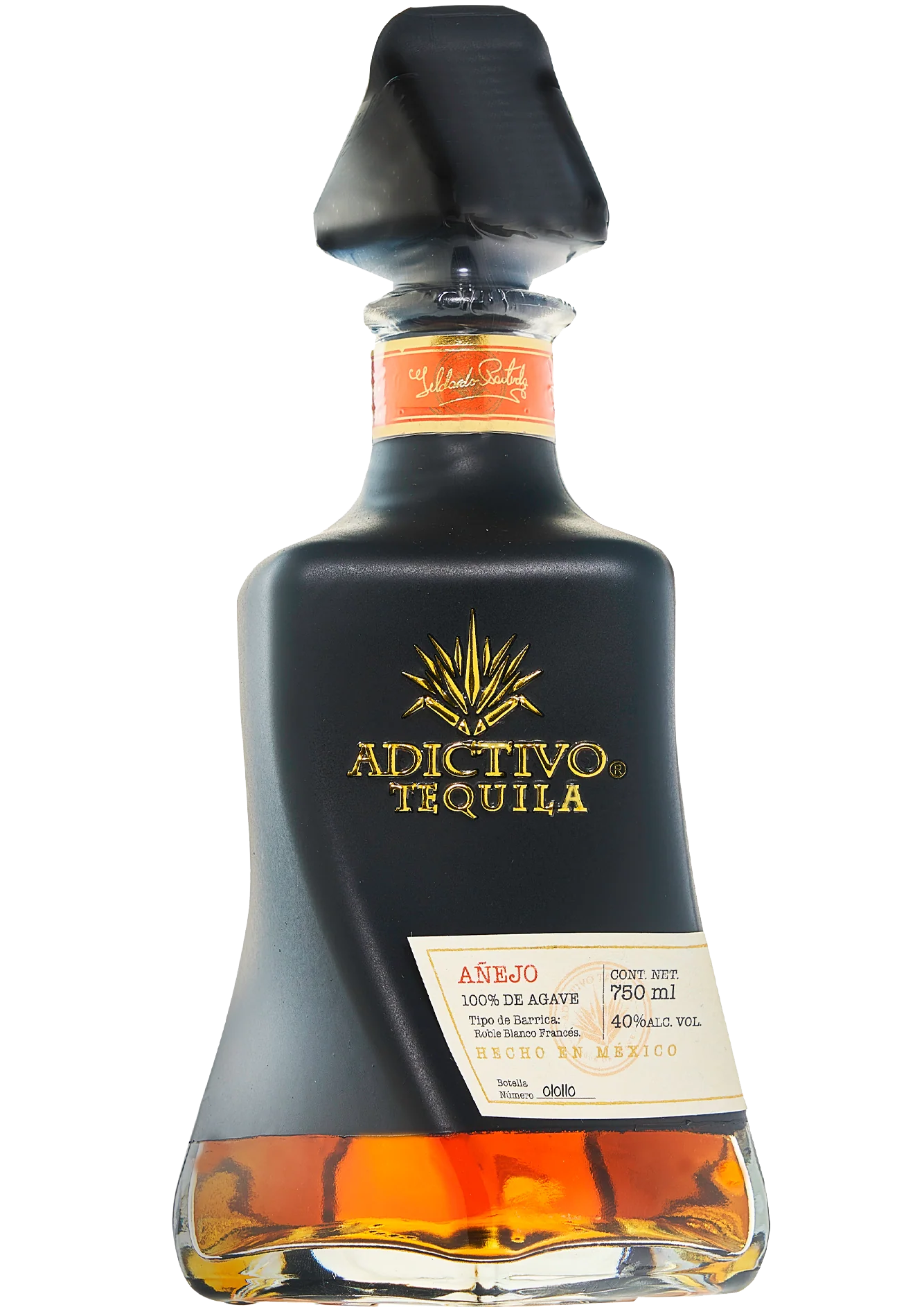 ADICTIVO TEQUILA ANEJO BLACK BOTTLE 750ML