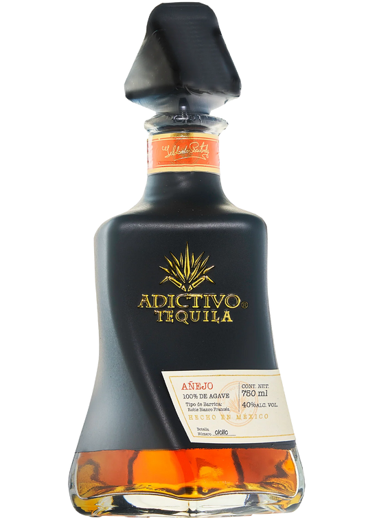 ADICTIVO TEQUILA ANEJO BLACK BOTTLE 750ML